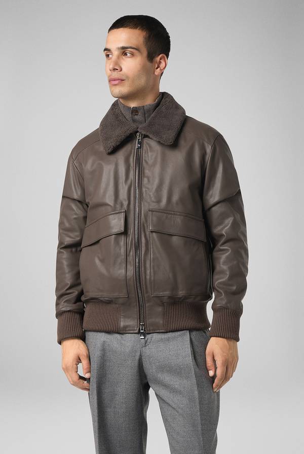 Pal Zileri Bomber in pelle modello Aviator Vendita