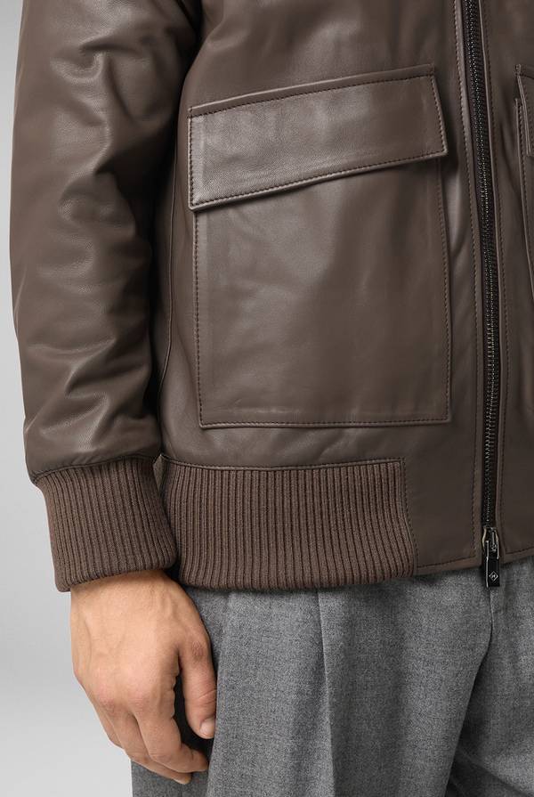 Pal Zileri Bomber in pelle modello Aviator Vendita