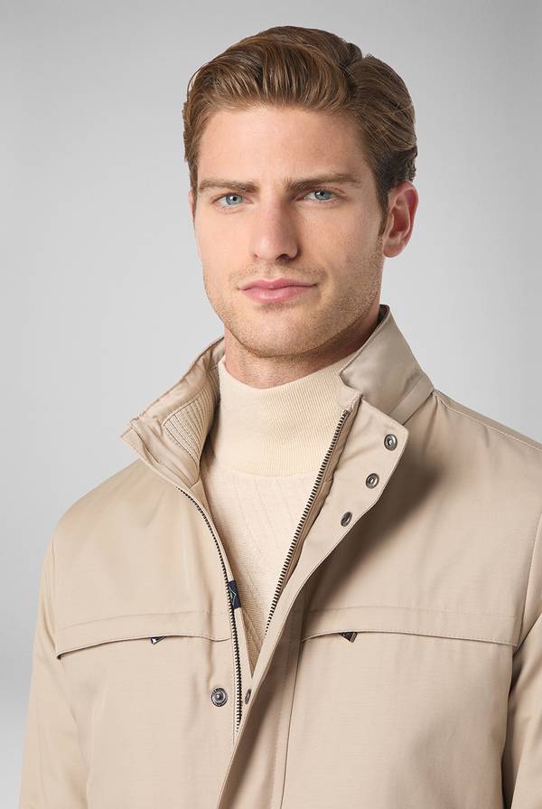 Pal Zileri Oyster Field Jacket in cotone tecnico idro repellente Consegna Veloce