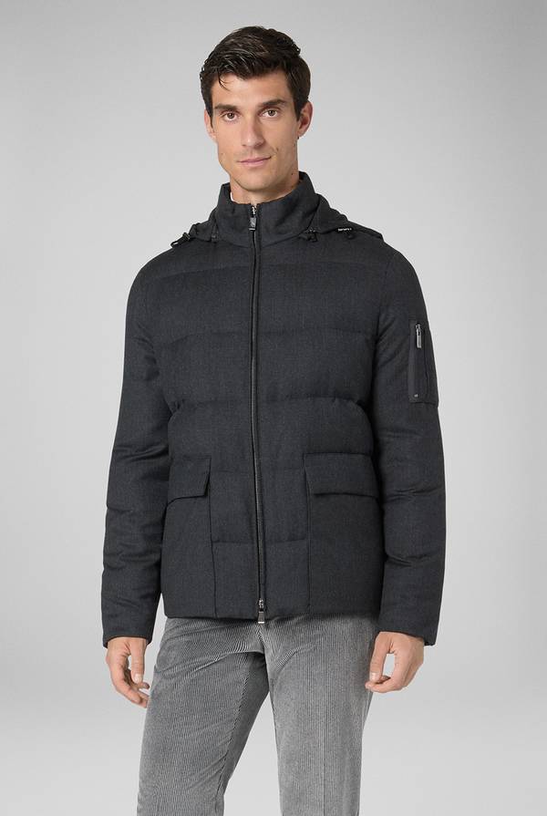 Pal Zileri Bomber in pura lana con cappuccio removibile Convenienza