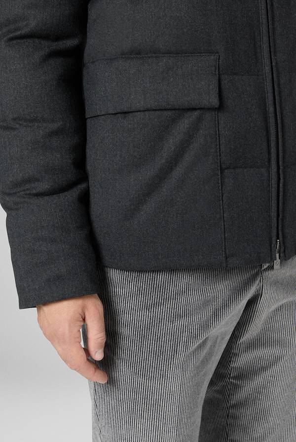 Pal Zileri Bomber in pura lana con cappuccio removibile Convenienza