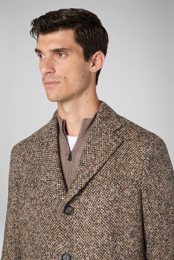 Pal Zileri Cappotto in bouclè, seta e mohair Economico