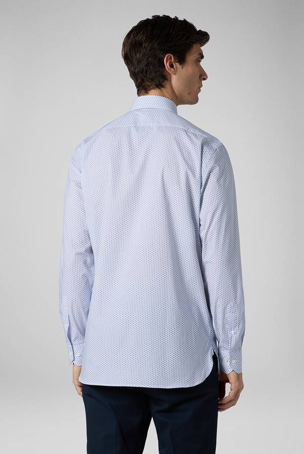Pal Zileri Camicia in puro cotone con stampa circolare Negozi Online