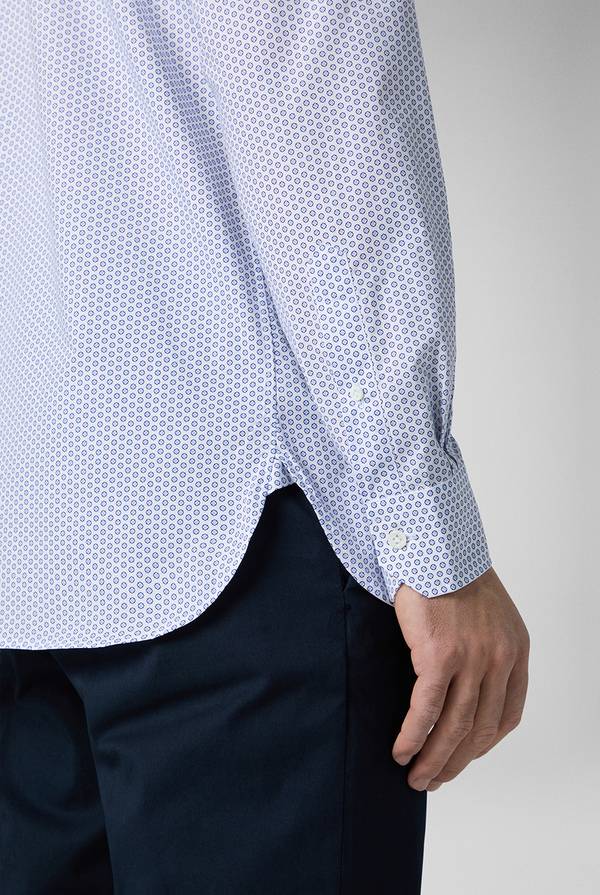 Pal Zileri Camicia in puro cotone con stampa circolare Negozi Online