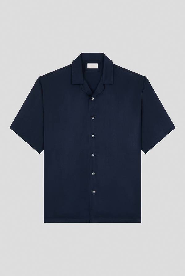 Pal Zileri Camicia bowling blu navy