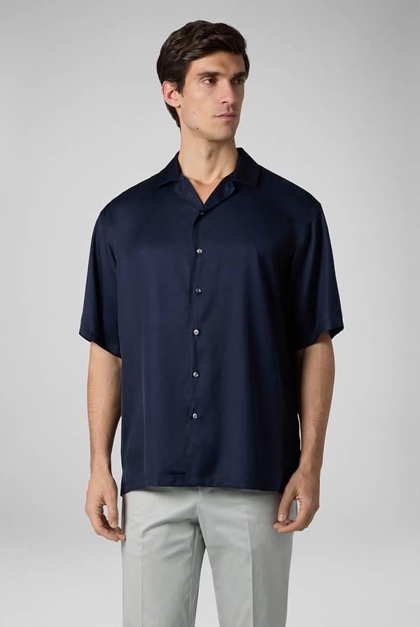Pal Zileri Camicia bowling blu navy Affare Del Giorno