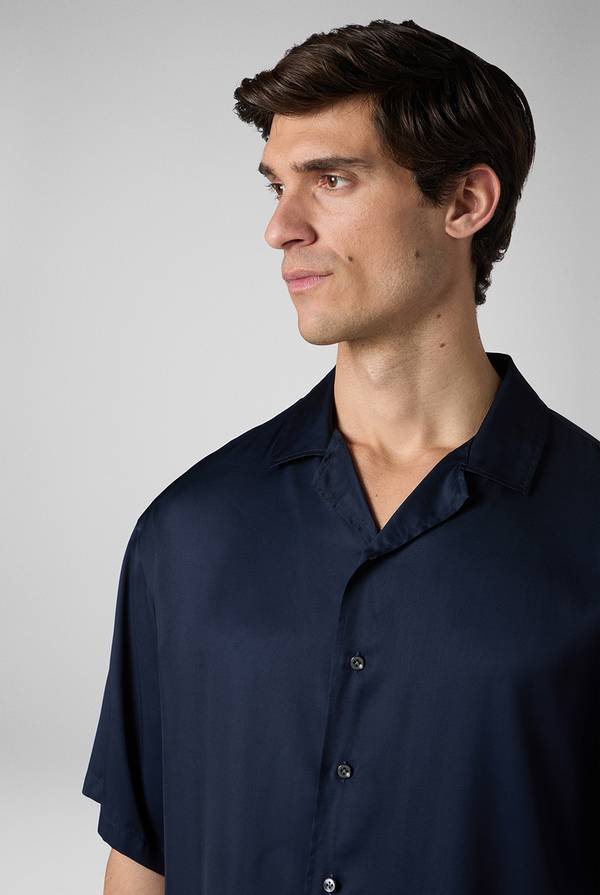 Pal Zileri Camicia bowling blu navy Affare Del Giorno