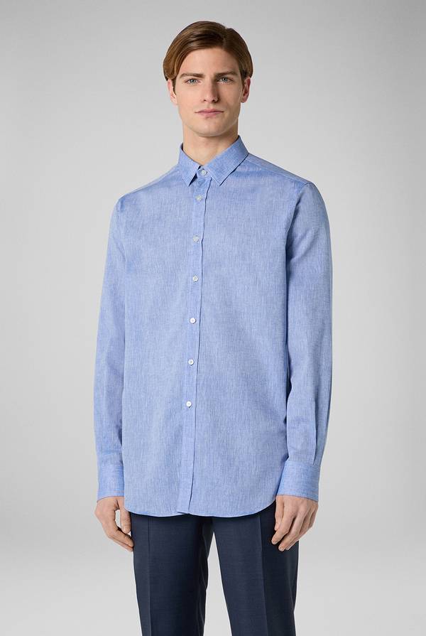 Pal Zileri Camicia in lino e cotone Prezzo Ridotto
