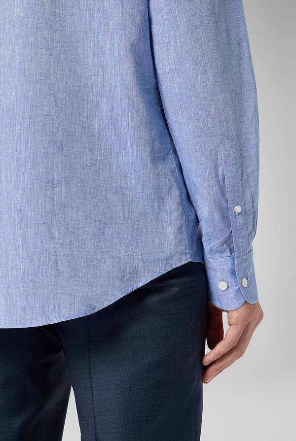 Pal Zileri Camicia in lino e cotone Prezzo Ridotto