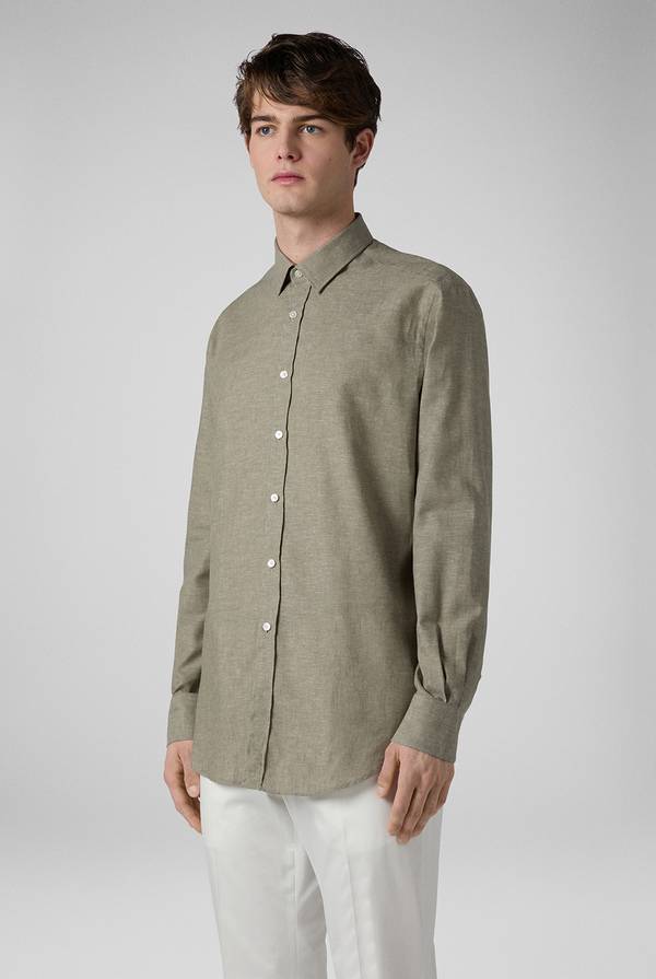 Pal Zileri Camicia in lino e cotone Sottocosto