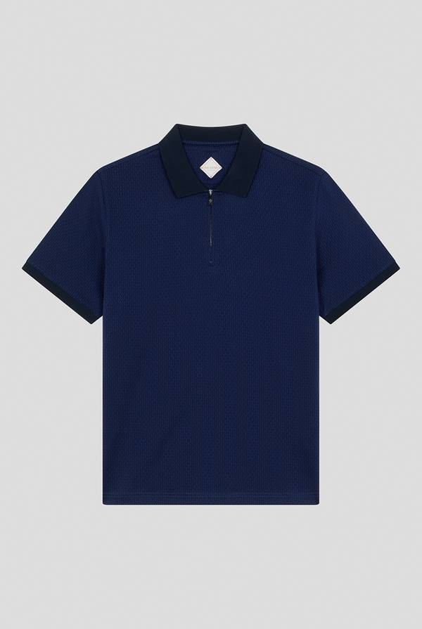 Pal Zileri Polo a zip in cotone mercerizzato