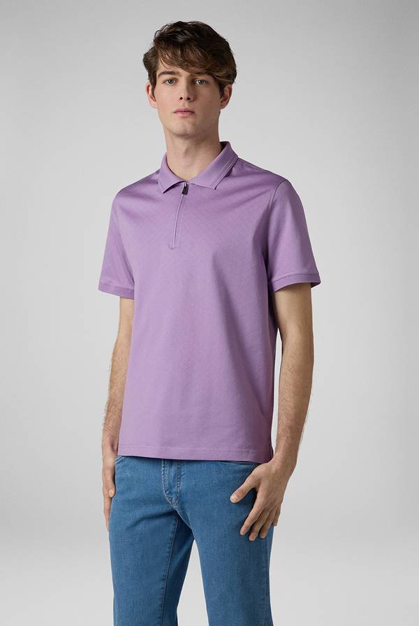 Pal Zileri Polo con monogramma allover Presa
