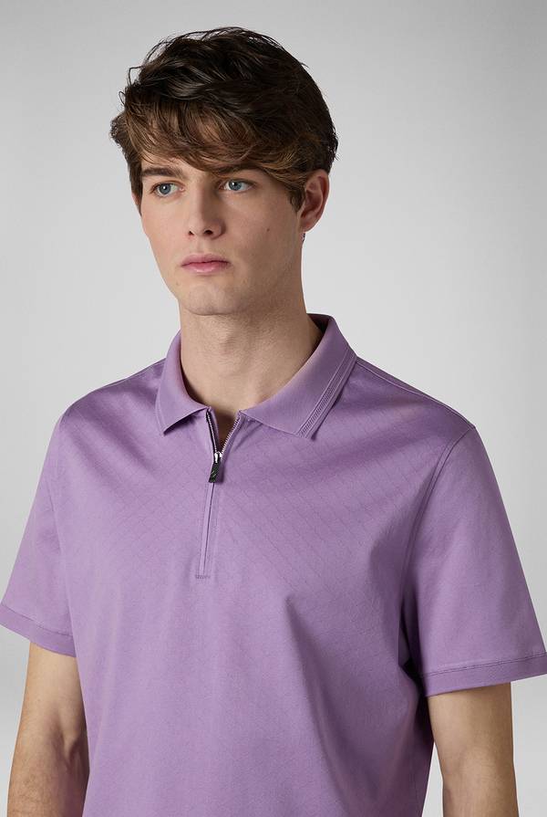 Pal Zileri Polo con monogramma allover Presa