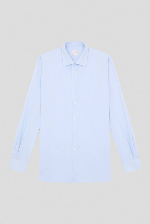 Pal Zileri Camicia azzurra con micro struttura