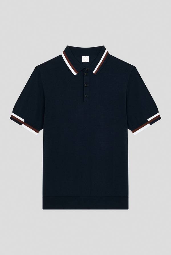 Pal Zileri Polo in maglia con dettagli a contrasto