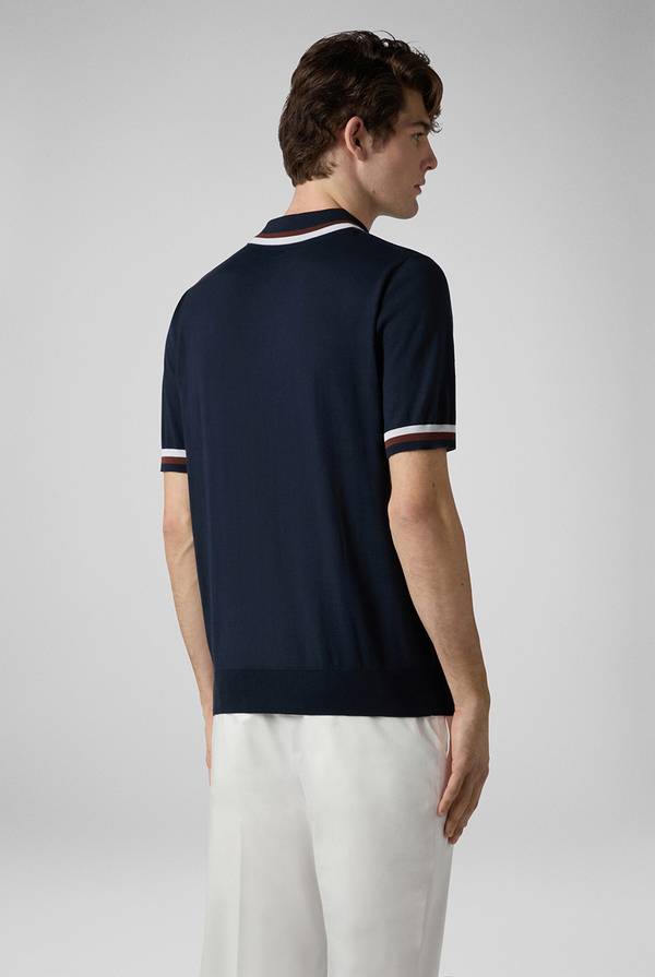Pal Zileri Polo in maglia con dettagli a contrasto Saldi