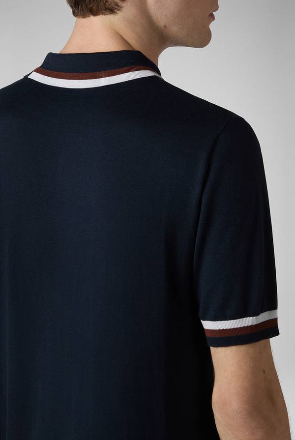 Pal Zileri Polo in maglia con dettagli a contrasto Saldi