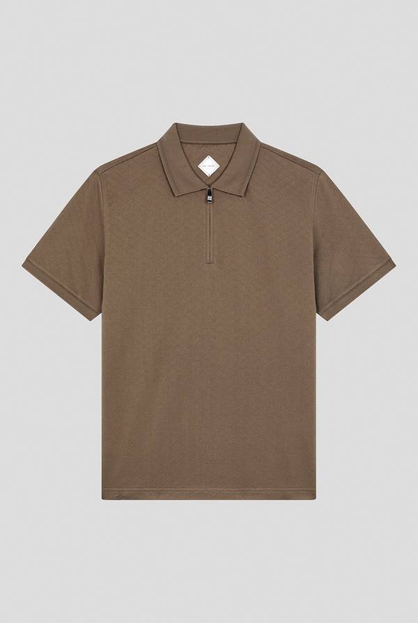 Pal Zileri Polo con monogramma allover
