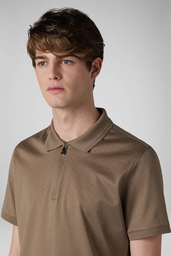 Pal Zileri Polo con monogramma allover Offerte