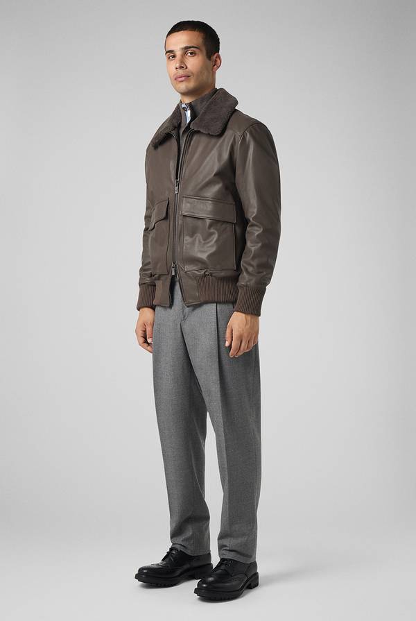 Pal Zileri Pantaloni doppia pince in lana stretch Consegna Veloce
