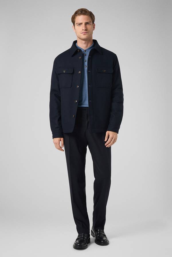 Pal Zileri Pantaloni doppia pince in lana stretch Promozione Limitata