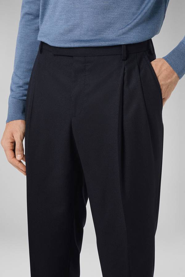 Pal Zileri Pantaloni doppia pince in lana stretch Promozione Limitata