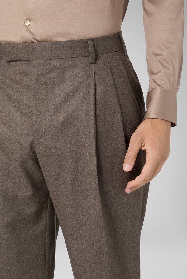 Pal Zileri Pantaloni doppia pince in pura lana Fino Al -60%