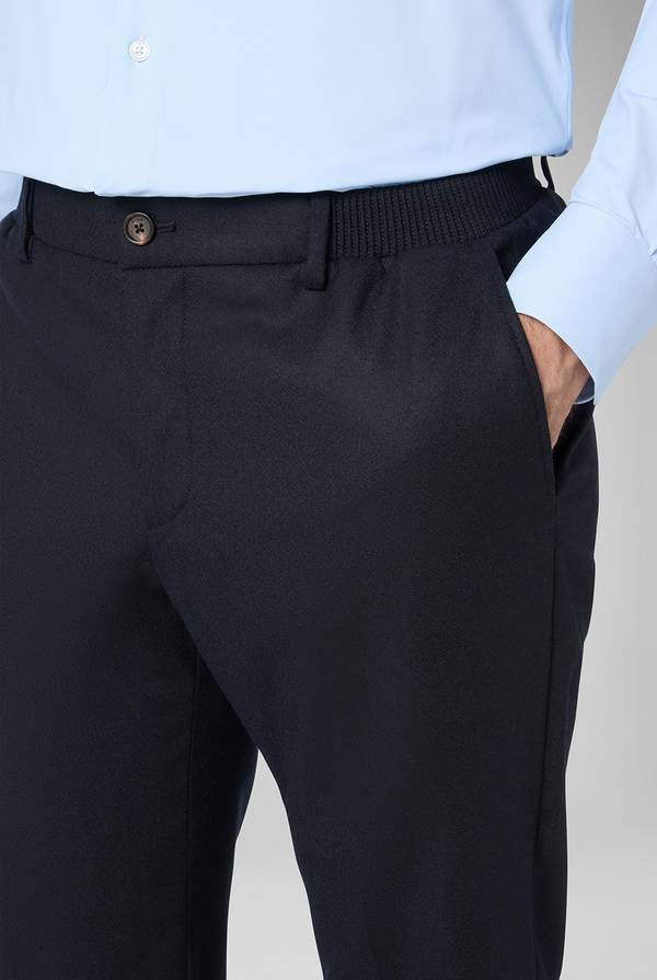 Pal Zileri Pantaloni in lana stretch con banda elastica Affare Del Giorno