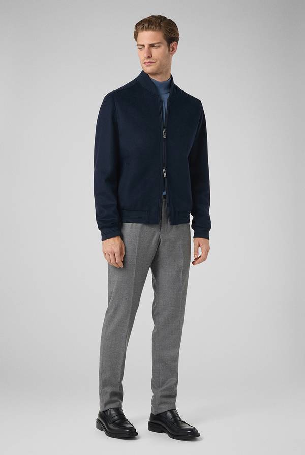 Pal Zileri Pantaloni in lana stretch con banda elastica Prezzo Ridotto