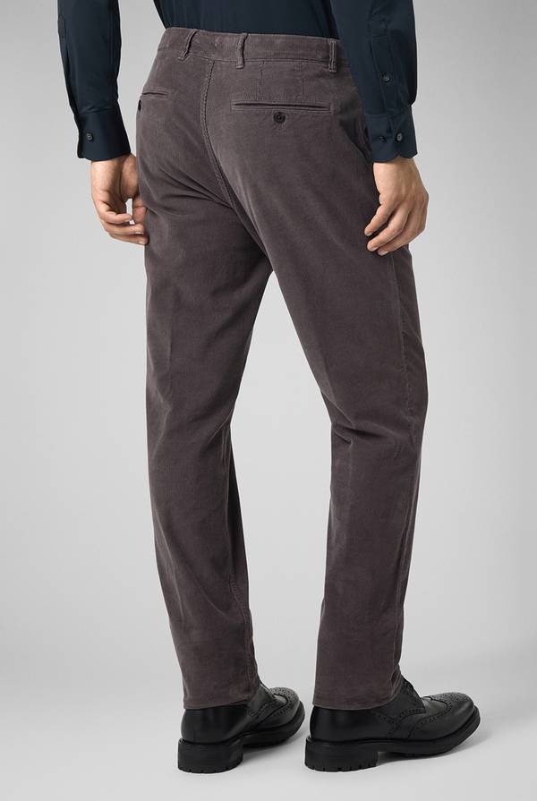 Pal Zileri Pantaloni chino tinti in capo in cotone corduroy In Vendita