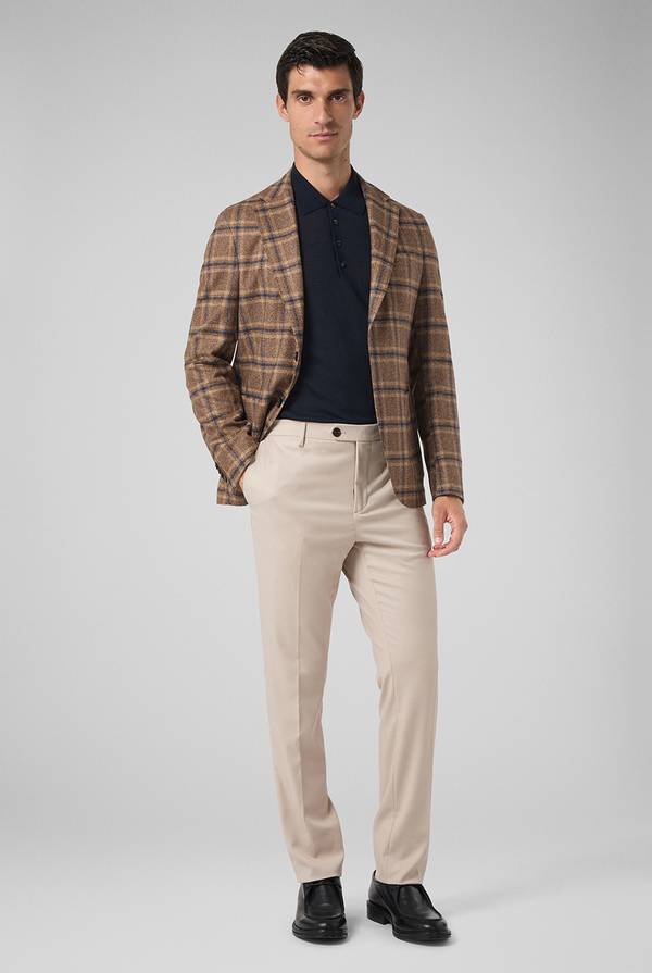 Pal Zileri Pantaloni chino in tencel stretch Vendita Calda