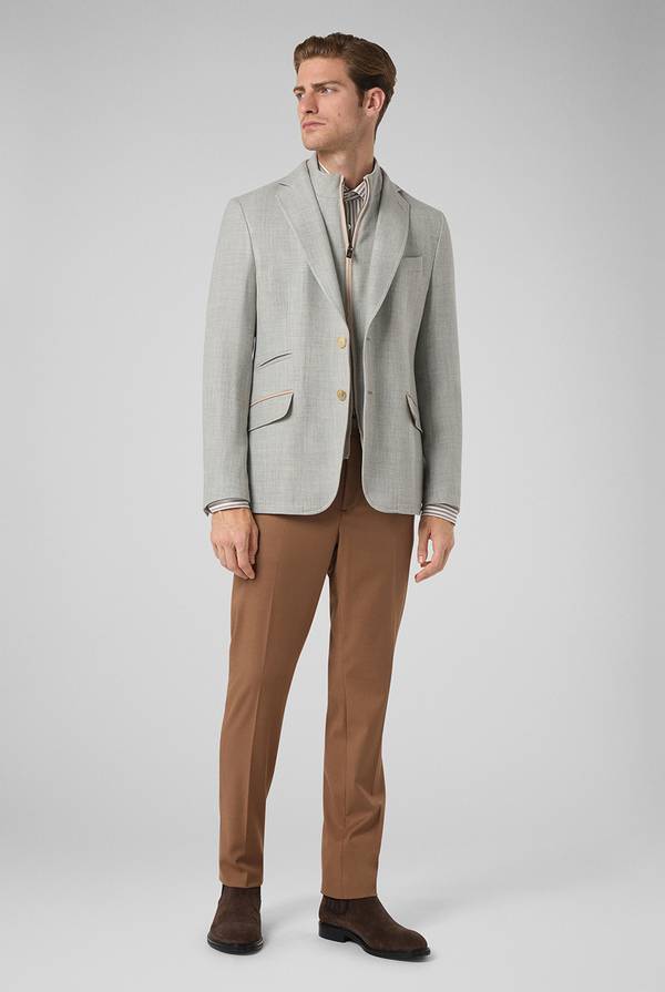 Pal Zileri Pantaloni chino in tencel stretch Vendita Economica