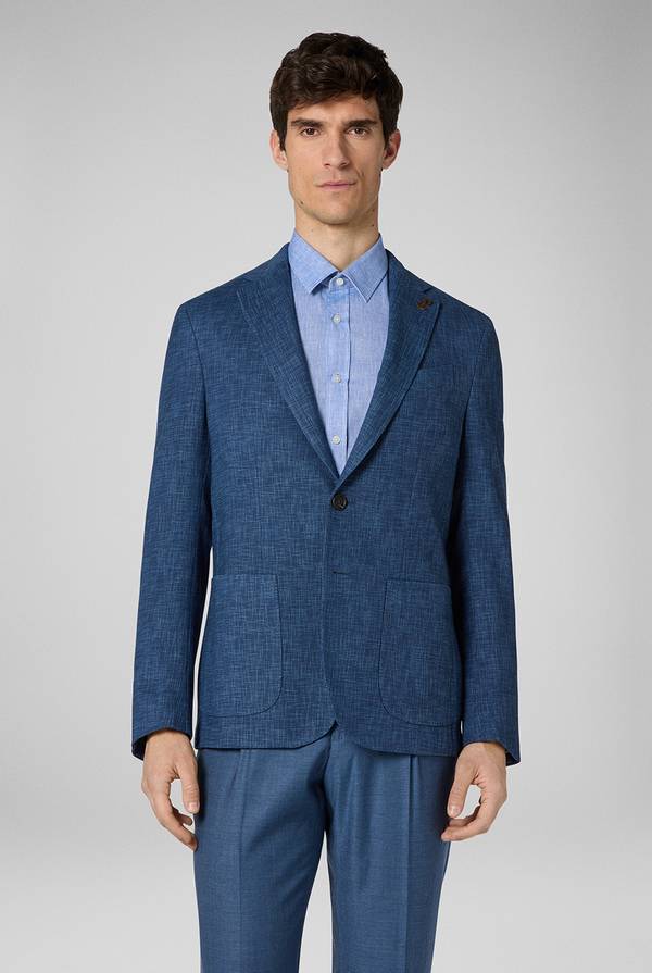 Pal Zileri Giacca Brera in misto lana, cotone e nylon Consegna Veloce