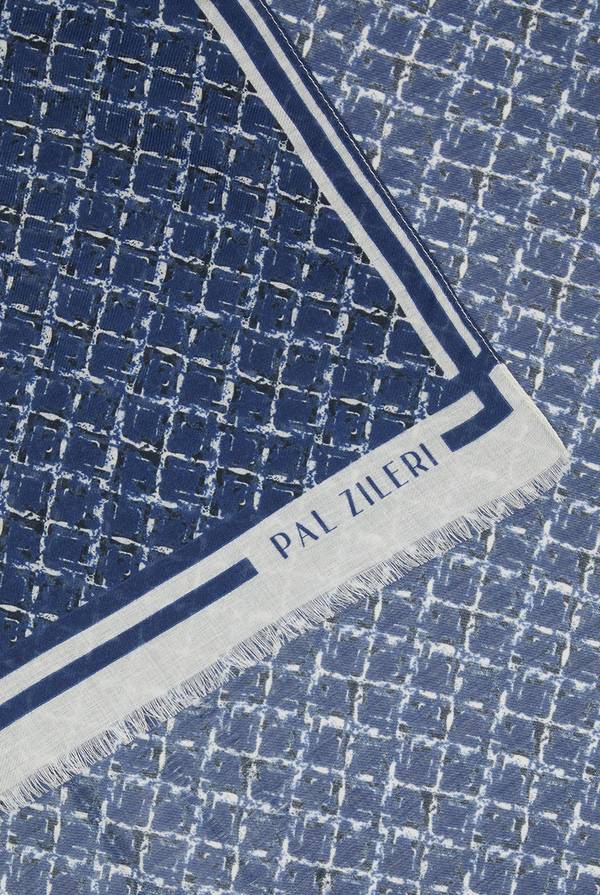 Pal Zileri Sciarpa in modal e lana con fantasia geometrica Novità
