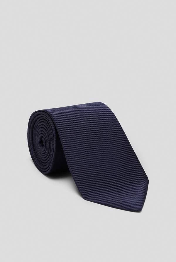 Pal Zileri Cravatta in pura seta blu