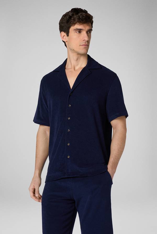 Pal Zileri Camicia bowling in jersey Fino al 60% di sconto