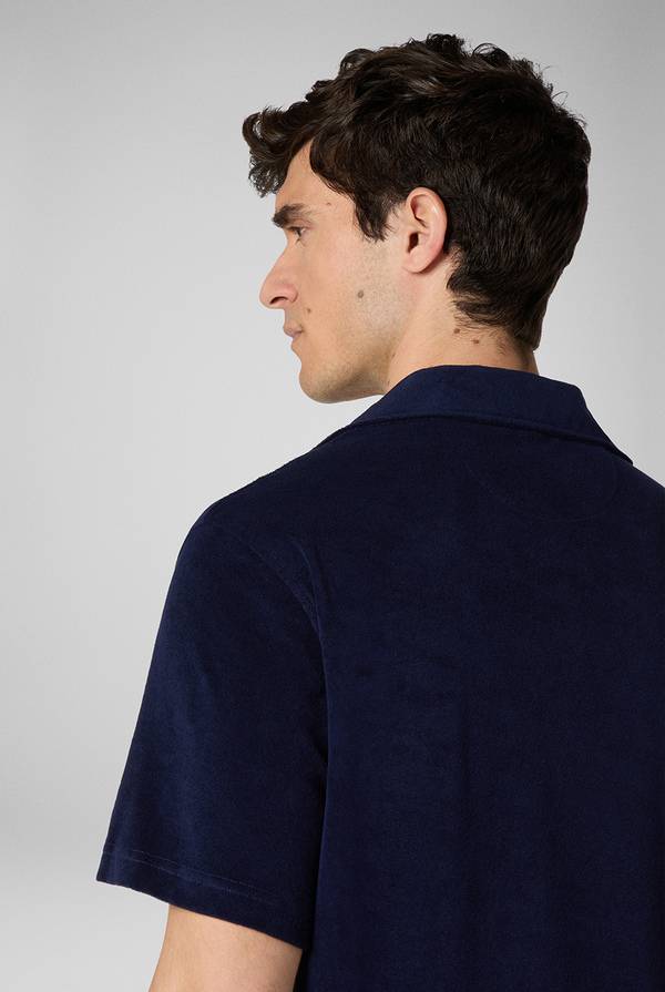 Pal Zileri Camicia bowling in jersey Fino al 60% di sconto