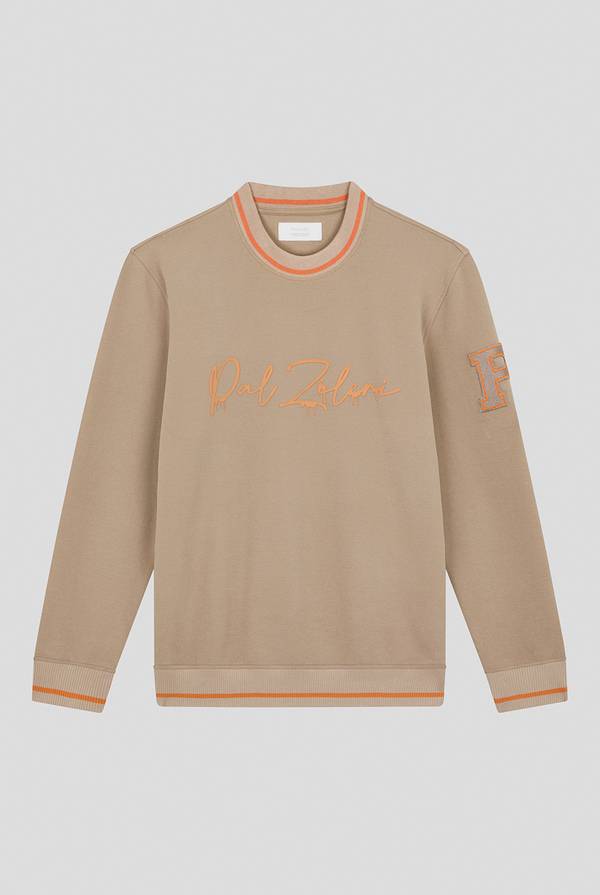 Pal Zileri Felpa in cotone stretch con logo