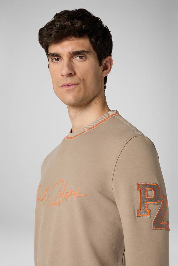 Pal Zileri Felpa in cotone stretch con logo Only for today