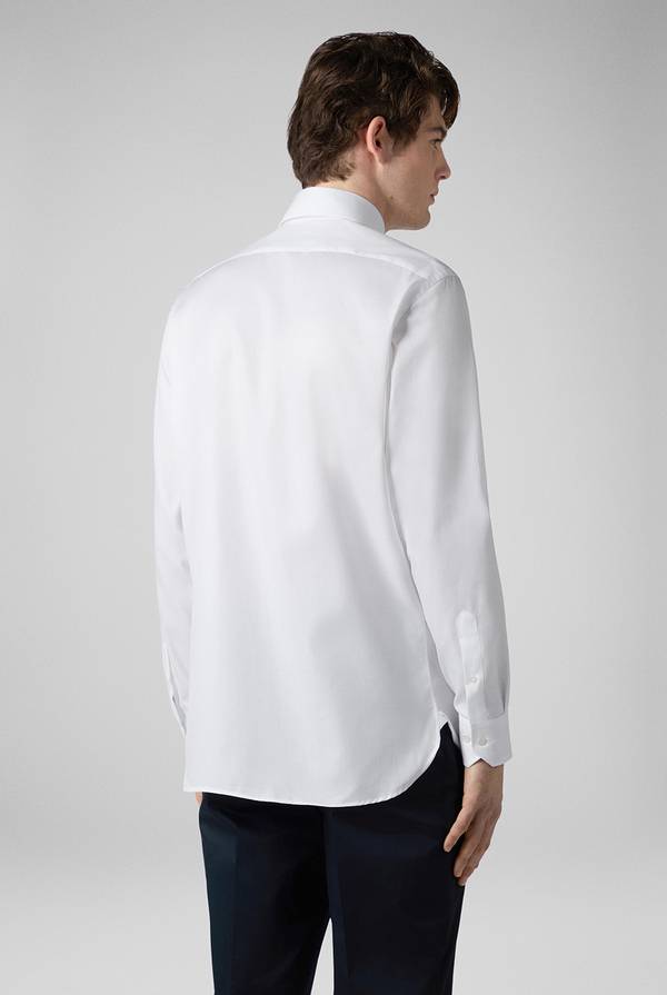 Pal Zileri Camicia in cotone con trattamento anti-piega azzurra Saldi Di Fabbrica