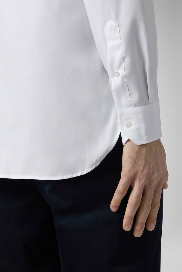 Pal Zileri Camicia in cotone con trattamento anti-piega azzurra Saldi Di Fabbrica