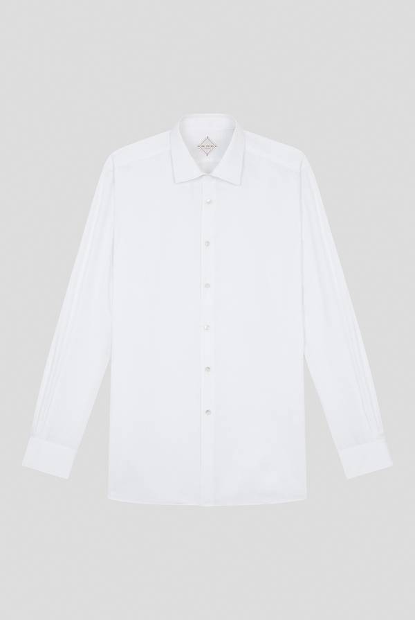 Pal Zileri Camicia azzurra in cotone con collo Milano