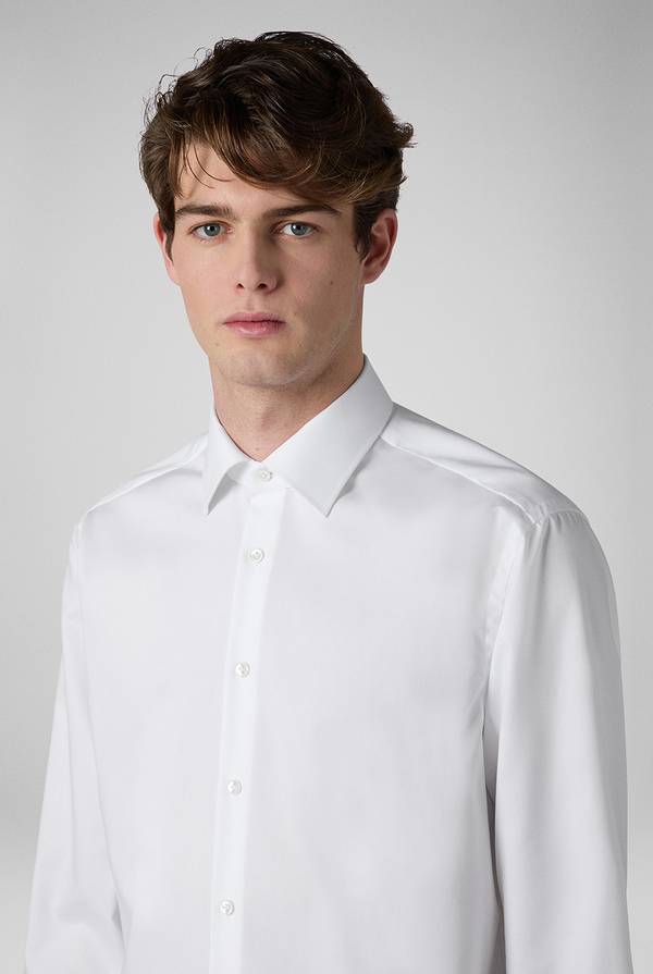 Pal Zileri Camicia azzurra in cotone con collo Milano Negozio