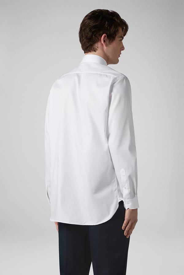 Pal Zileri Camicia azzurra in cotone con collo Milano Negozio