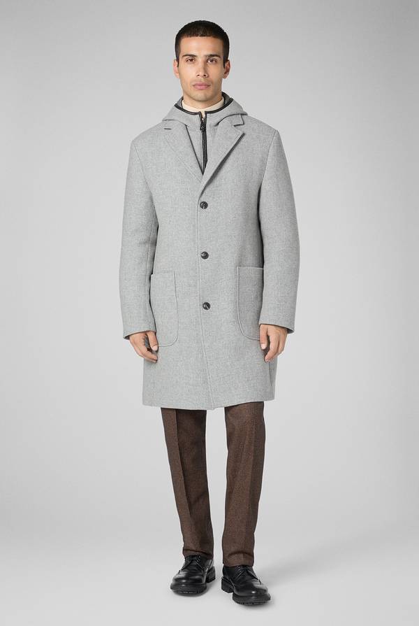 Pal Zileri Car coat reversibile con dettagli in pelle Vendita