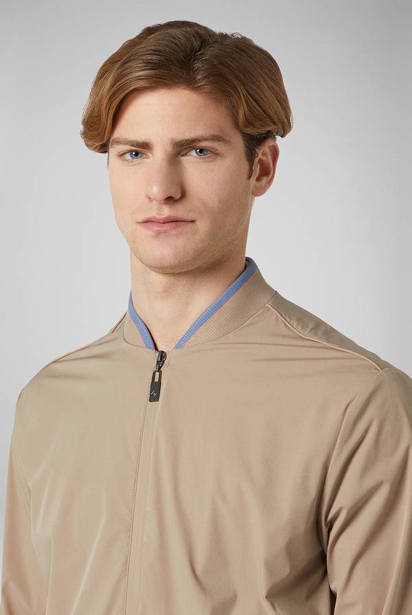 Pal Zileri Bomber in soft shell color tortora Negozi Online