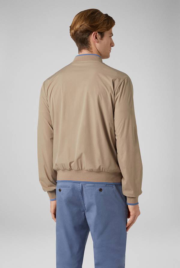 Pal Zileri Bomber in soft shell color tortora Negozi Online