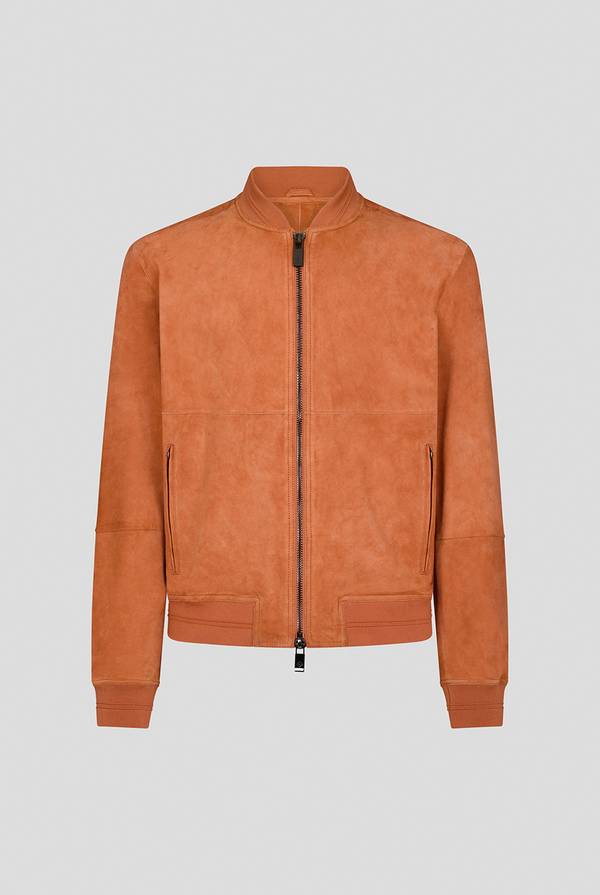 Pal Zileri Bomber in suede color albicocca