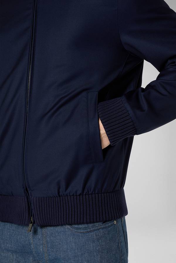 Pal Zileri Bomber in lana resistente all'acqua Presa