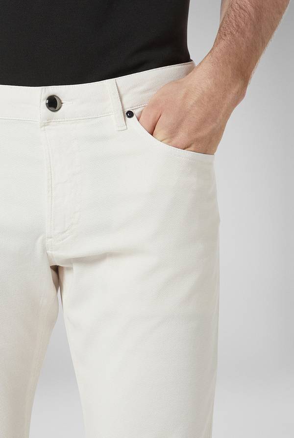 Pal Zileri Pantalone 5 tasche in cotone stretch tinto in capo Italia